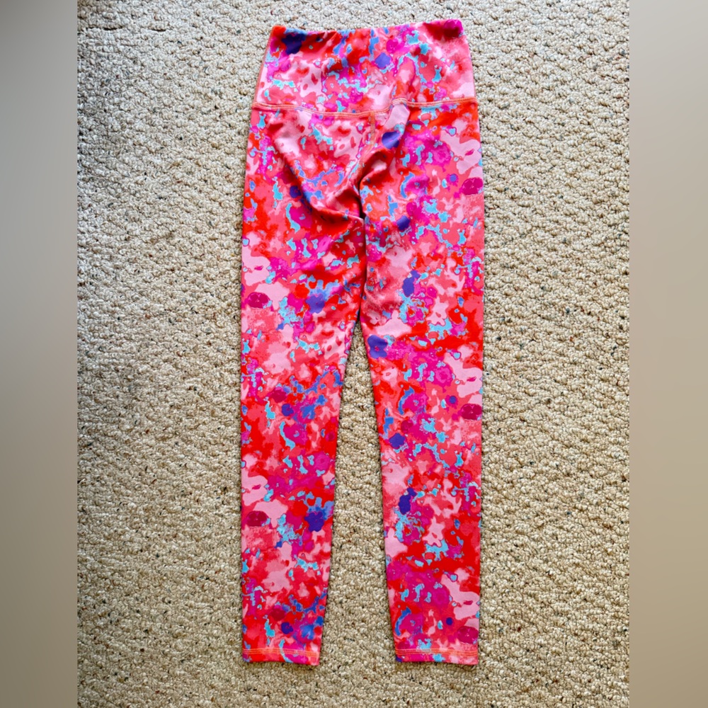 DAILY PRACTICE by Anthropologie Bright Colorful Pink Printed Leggings Size XS - Picture 8 of 13
